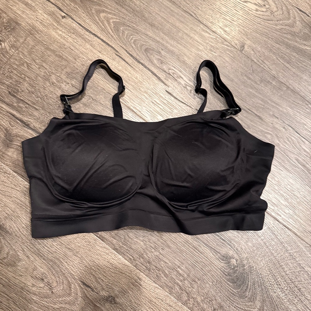 Black Molded Cup Bra with Adjustable Straps